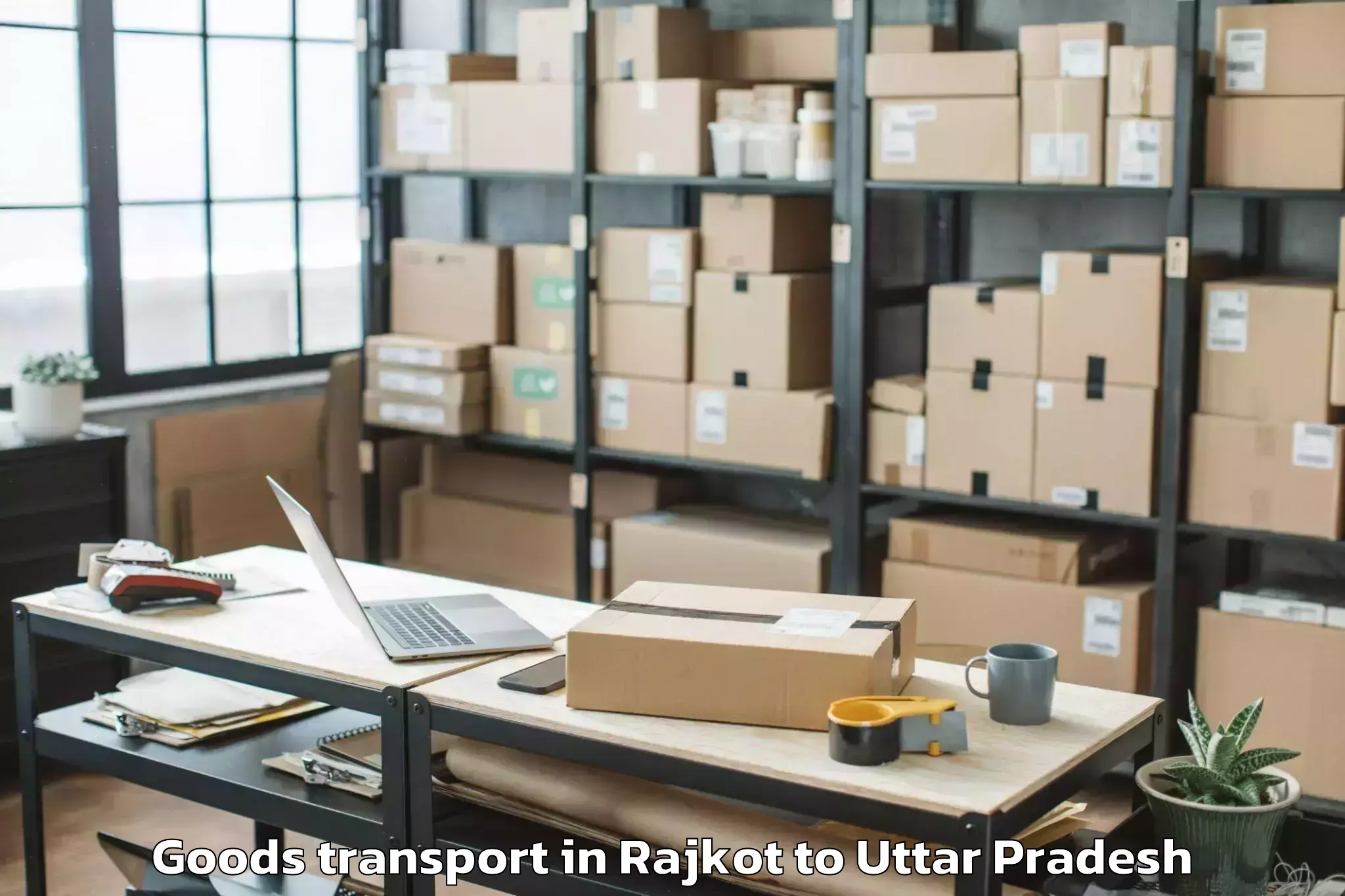 Expert Rajkot to Gajraula Goods Transport